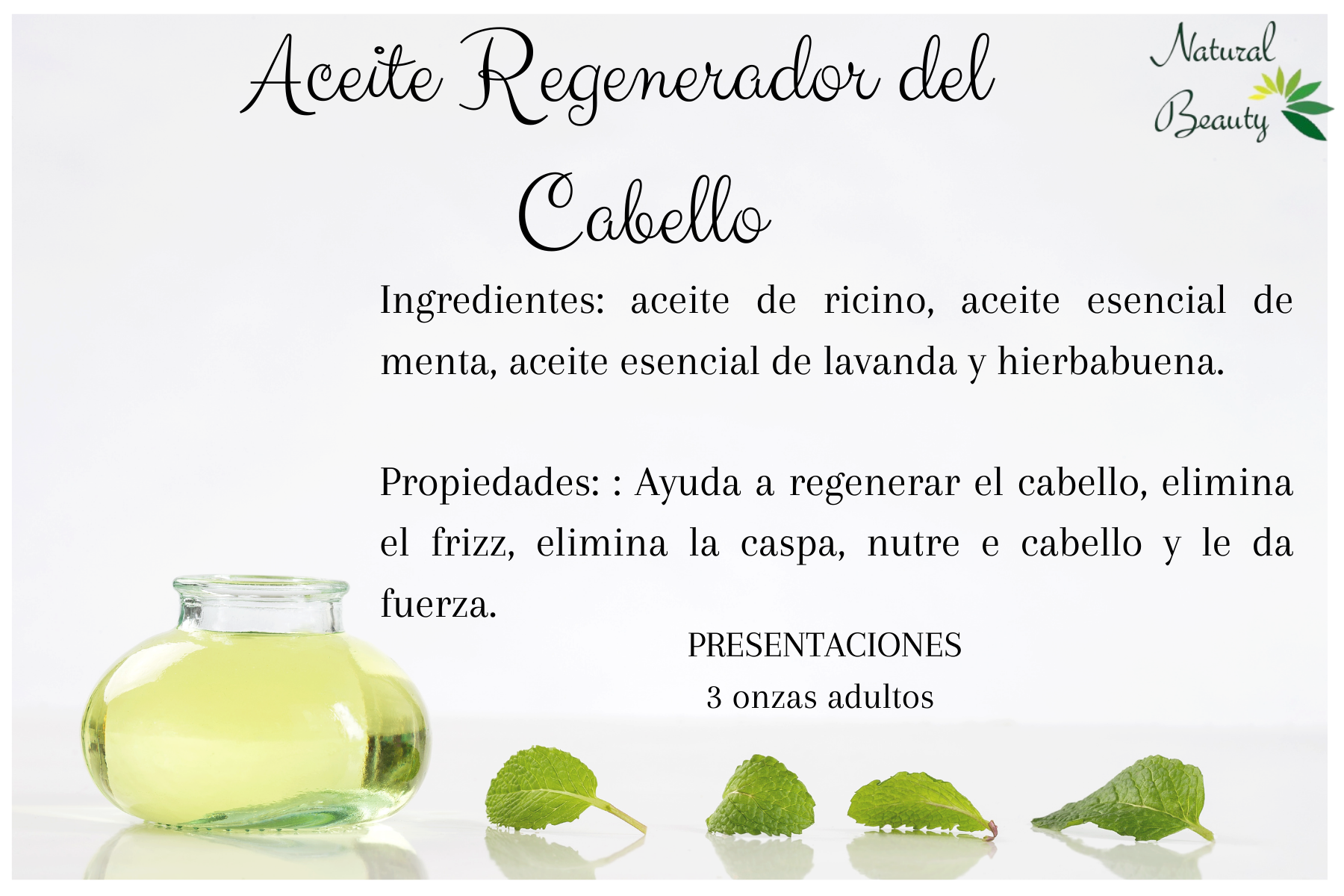 Aceite Regenerador del Cabello